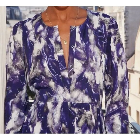 Wilfred Barossa Abstract Print Casual everyday Midi Dress 2XS Oversized - Picture 7 of 7